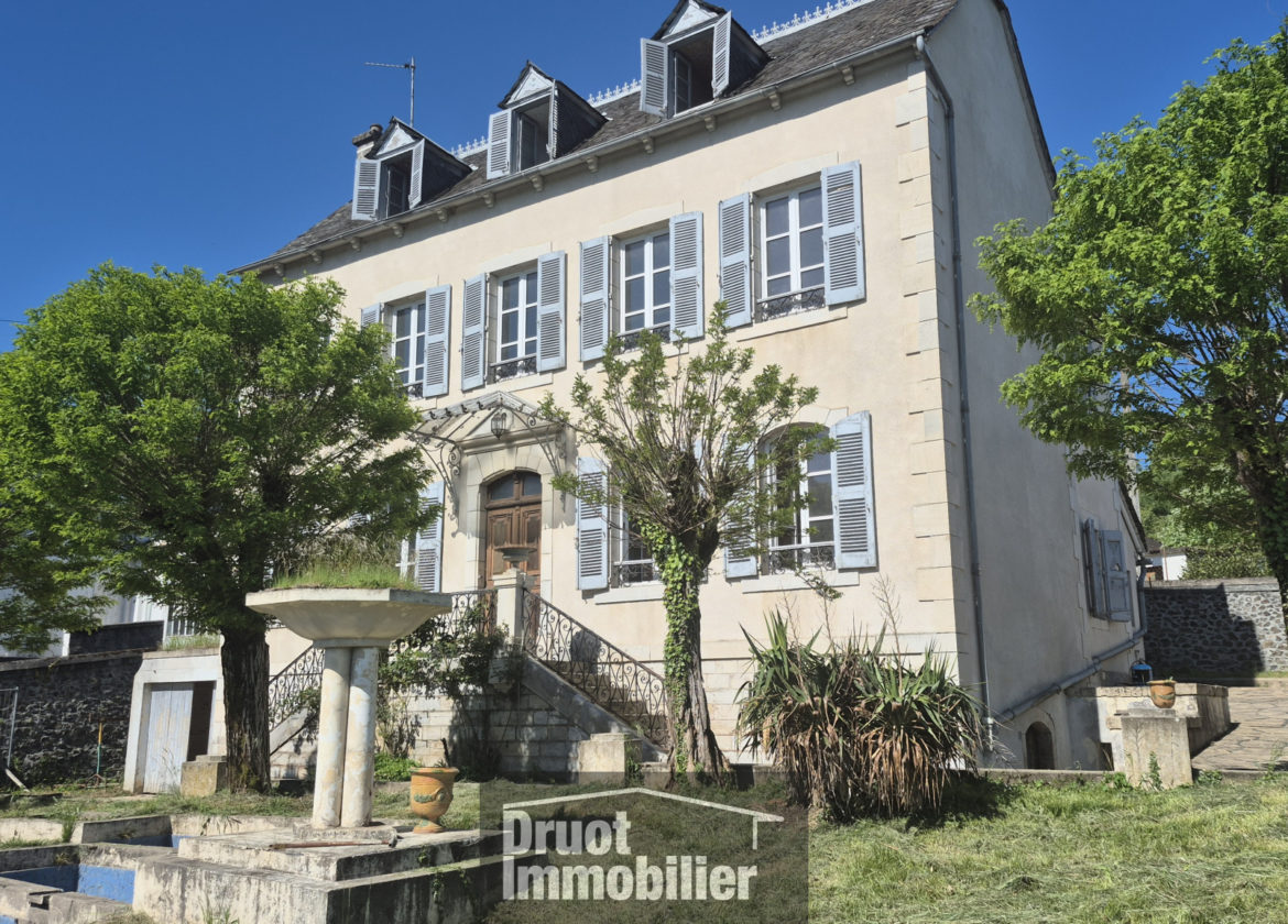 Ensemble de deux maisons, garage, terrain, ESPALION