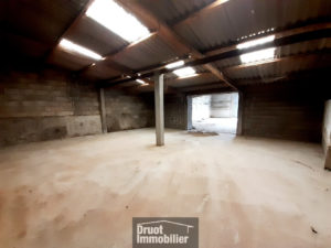 Ensemble immobilier, proche centre ville ESPALION, en pierres, garages, terrain.