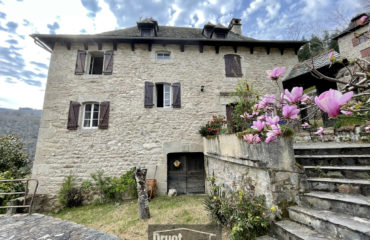 Maison en pierre avec vue dégagée