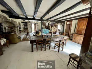 Maison en pierre avec vue dégagée