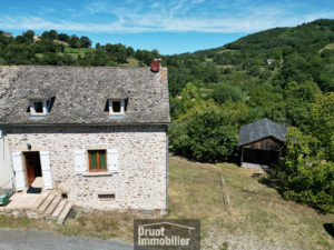 Maison en pierres avec chalet et grand terrain attenant